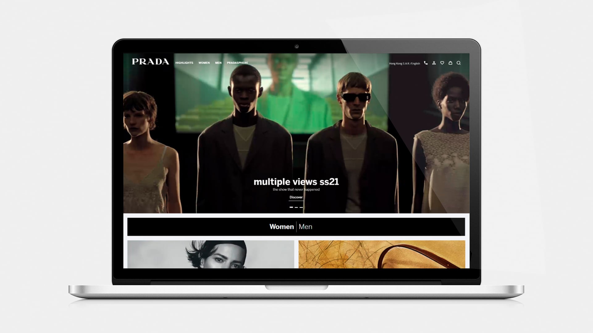 New prada.com in Hong Kong