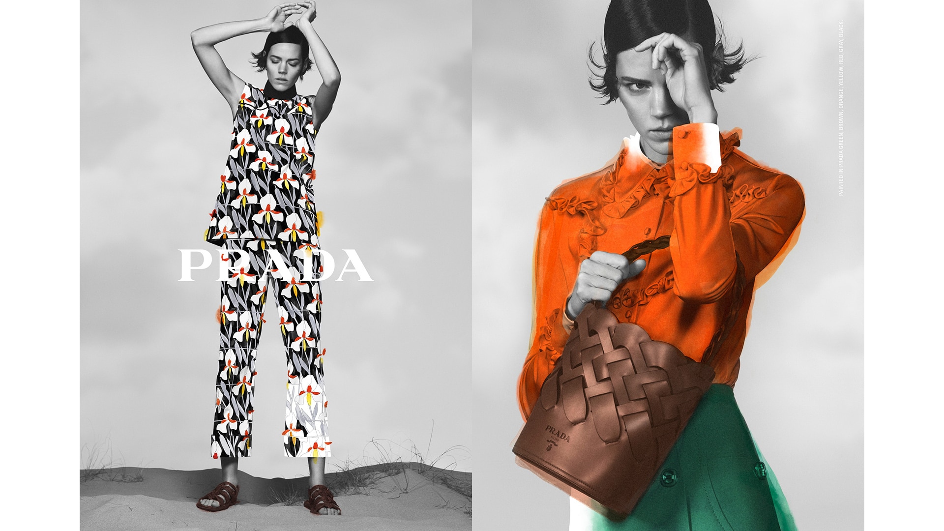 PAINTED IN PRADA: Prada Womenswear Pre-Fall SS 2020 adv campaign