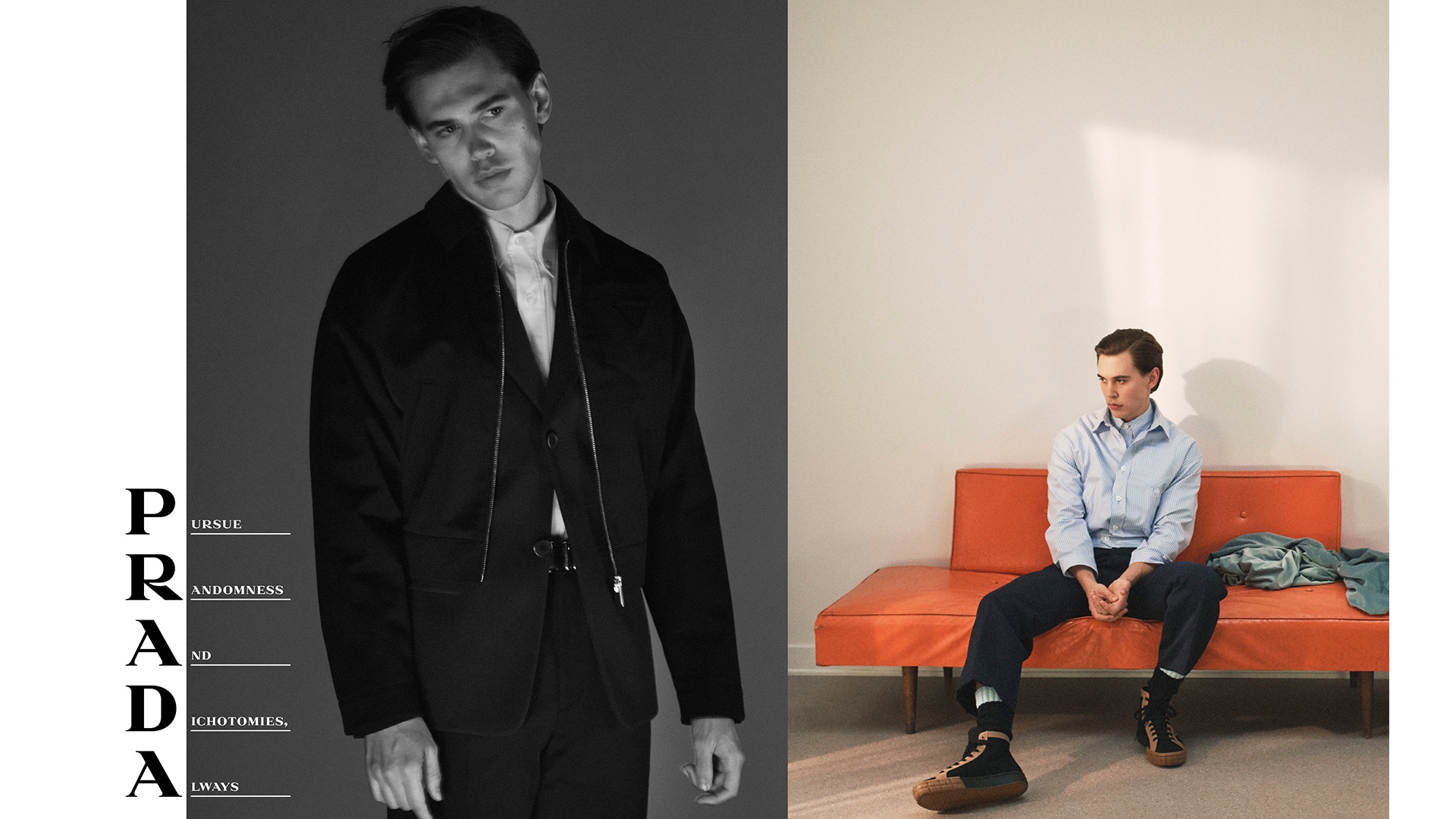 乐观主义者的节奏 Prada 春夏男装广告大片