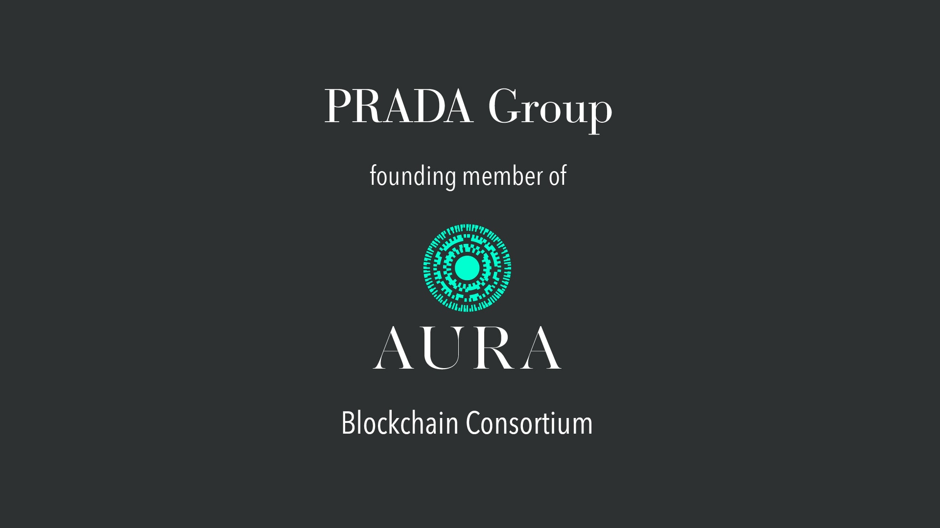 aura blockchain consortium prada