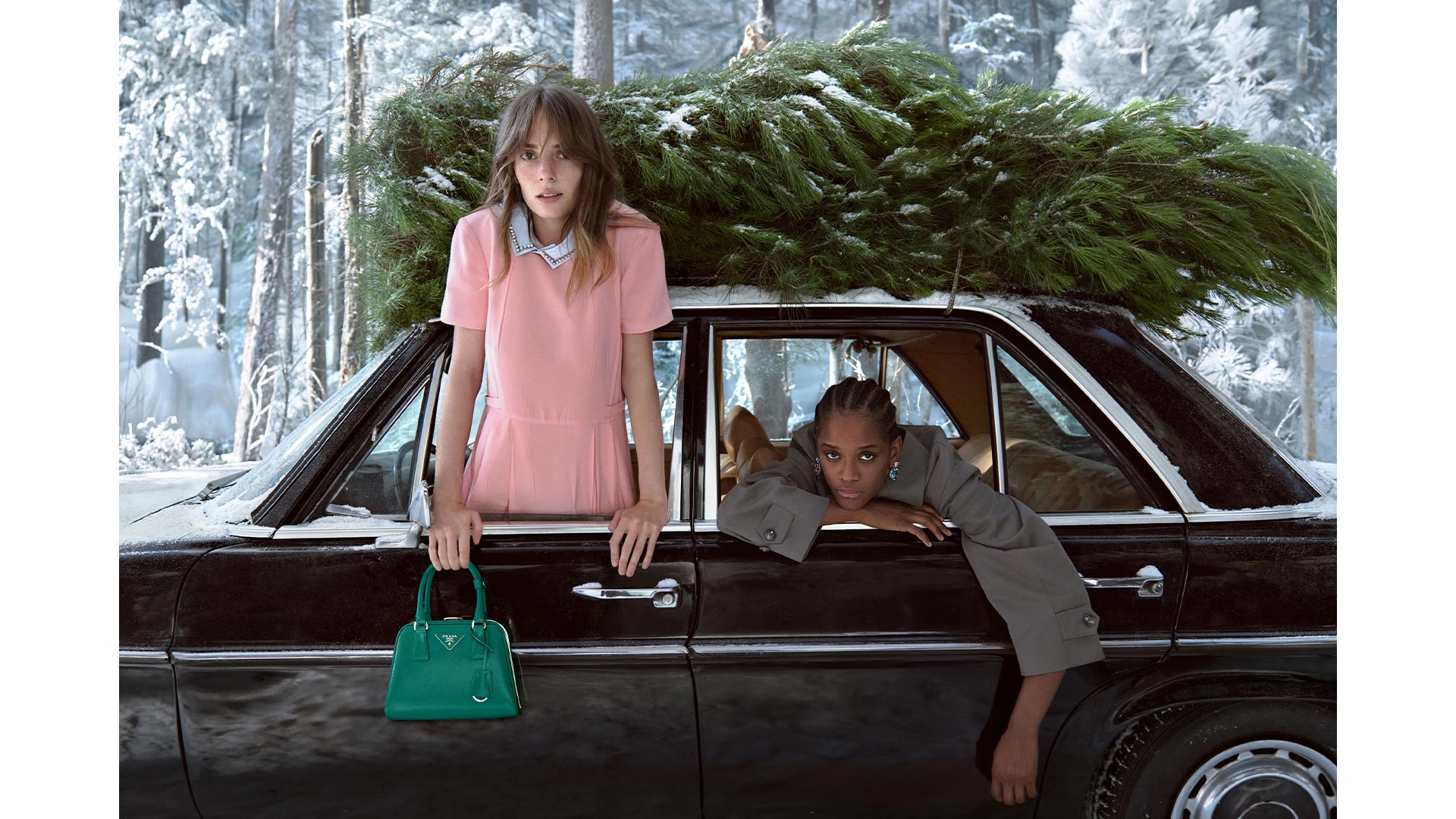 Prada Holiday 2025 campaign: A Winter's Tale