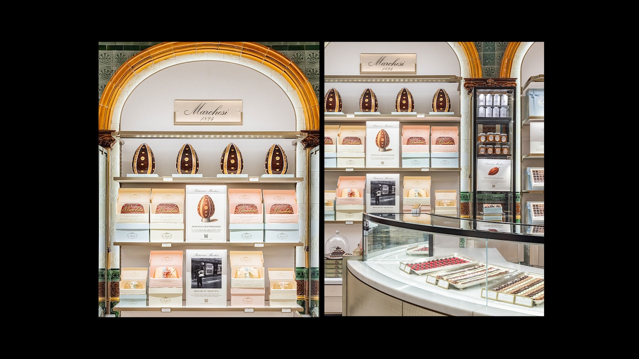 Marchesi 1824 in the Chocolate Hall at Harrods, London | Prada Group